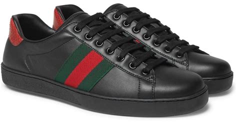 gucci sneakers snake black|Gucci ace sneakers snake.